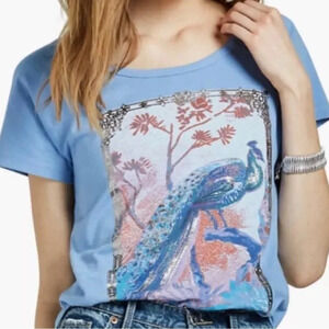 Lucky Brand | Peacock Graphic Tee (S)